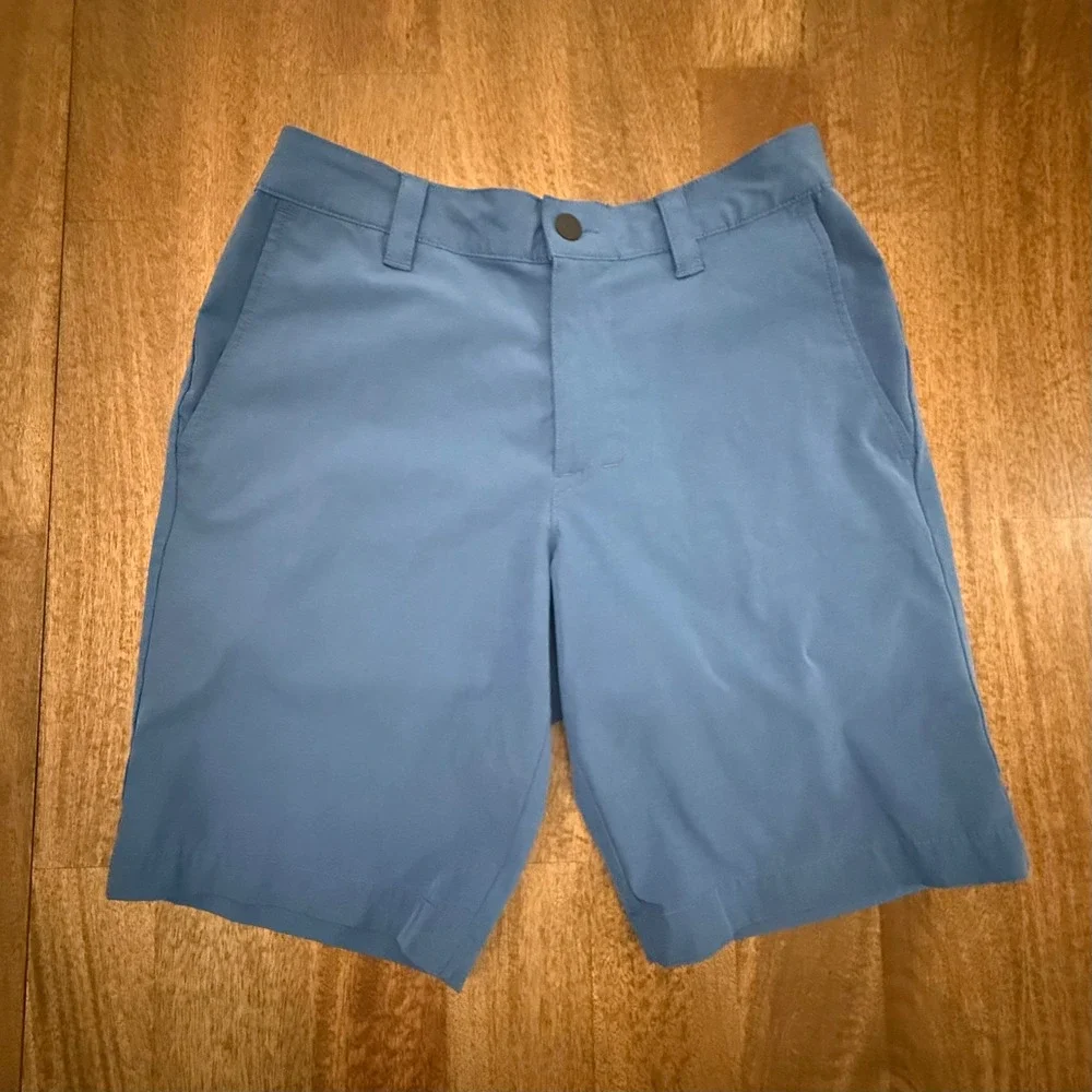 Banana Republic Performance Shorts Mens 30 Blue Elastic Waist Golf 9